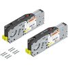 AVENTOS HF top – складной подъемник, силовой механизм (комплект), коефф. мощ.=10000-19300 (2 шт.), на саморезы, для применения с SERVO-DRIVE, 01755700, 22F2800   KRAFTSP S2  ZN