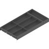 AMBIA-LINE  лоток для столовых приборов, для LEGRABOX/MERIVOBOX стандартный ящик, пластмасса/сталь, 7 лотков для столовых приборов, НД=600 мм, ширина=300 мм, 02003515, ZC7S600BS3 AMB-BE+AS OG-M