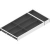 AMBIA-LINE  лоток для столовых приборов, для LEGRABOX/MERIVOBOX стандартный ящик, пластмасса/сталь, 7 лотков для столовых приборов, НД=600 мм, ширина=300 мм, 02129847, ZC7S600BS3 AMB-BE+AS SWOG