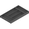 AMBIA-LINE  лоток для столовых приборов, для LEGRABOX/MERIVOBOX стандартный ящик, пластмасса/сталь, 5 лотков для столовых приборов, НД=550 мм, ширина=300 мм, 05140460, ZC7S550BS3 AMB-BE+AS OG-M