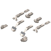 CLIP top средняя петля для алюм. рамок для AVENTOS HF 134° (Комплект), без пружины, чашка петли: на шурупы, 08923153, 78Z550AT11MB+P S2 NI