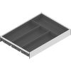 AMBIA-LINE  лоток для столовых приборов, для LEGRABOX/MERIVOBOX стандартный ящик, пластмасса/сталь, 4 лотка для столовых приборов, НД=450 мм, ширина=300 мм, 01952399, ZC7S450BS3 AMB-BE V1 SWOG