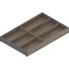 AMBIA-LINE  лоток для столовых приборов, для LEGRABOX/MERIVOBOX стандартный ящик, внутренние разделители из дерева, 6 лотков для столовых приборов, НД=500 мм, ширина=300 мм, 01520200, ZC7S500BH3 AMB-BE V1 E02G