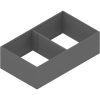 AMBIA-LINE рама, для LEGRABOX/MERIVOBOX ящик с высоким фасадом, сталь, от НД=400 мм, ширина=218 мм, 07649432, ZC7F400RSP AMB-RA V1 OG-M
