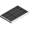 AMBIA-LINE  лоток для столовых приборов, для LEGRABOX/MERIVOBOX стандартный ящик, пластмасса/сталь, 6 лотков для столовых приборов, НД=500 мм, ширина=300 мм, 08830585, ZC7S500BS3 AMB-BE V1 SWOG