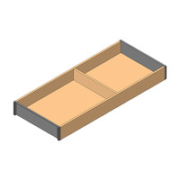 AMBIA-LINE рама, для LEGRABOX/MERIVOBOX стандартный ящик, внутренние разделители из дерева, НД=500 мм, ширина=200 мм, 07925330, ZC7S500RH2 AMB-RA V1 N01C — изображение 2