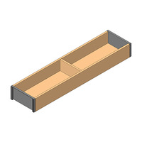 AMBIA-LINE рама, для LEGRABOX/MERIVOBOX стандартный ящик, внутренние разделители из дерева, НД=450 мм, ширина=100 мм, 01516031, ZC7S450RH1 AMB-RA V1 N01C — изображение 2