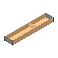 AMBIA-LINE рама, для LEGRABOX/MERIVOBOX стандартный ящик, внутренние разделители из дерева, НД=550 мм, ширина=100 мм, 05369486, ZC7S550RH1 AMB-RA V1 E02G — изображение 2