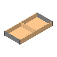 AMBIA-LINE рама, для LEGRABOX/MERIVOBOX стандартный ящик, внутренние разделители из дерева, НД=450 мм, ширина=200 мм, 08563563, ZC7S450RH2 AMB-RA V1 N01C — изображение 3