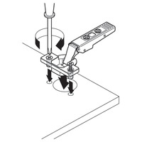 CLIP top стандартная петля 110°, накладная, чашка петли: EXPANDO, 09048413, 71T358E MB V250 NI — изображение 3
